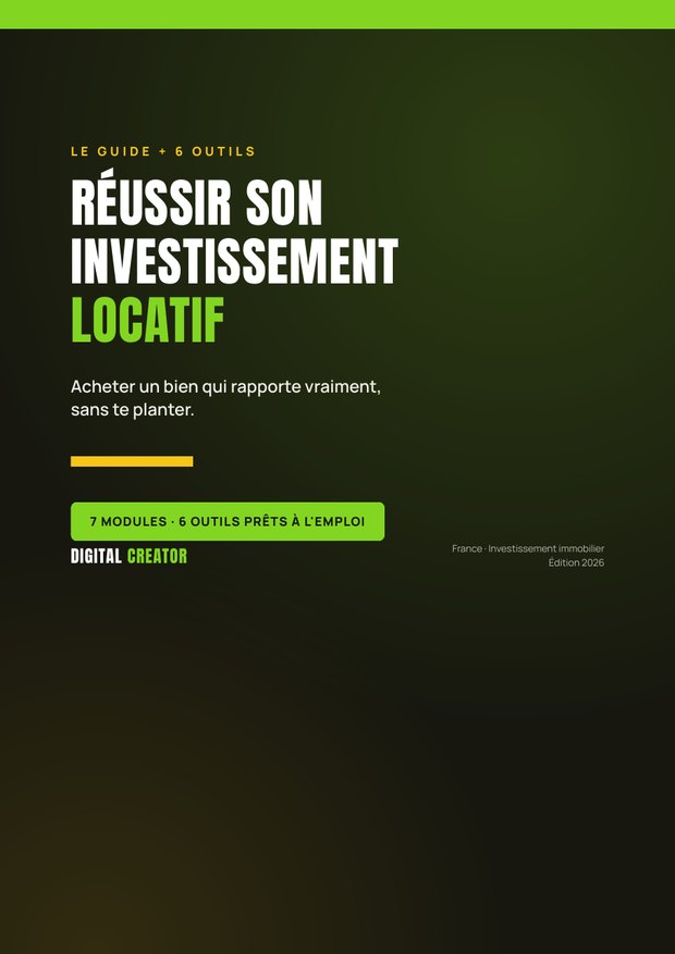 Couverture du guide Réussir son investissement locatif